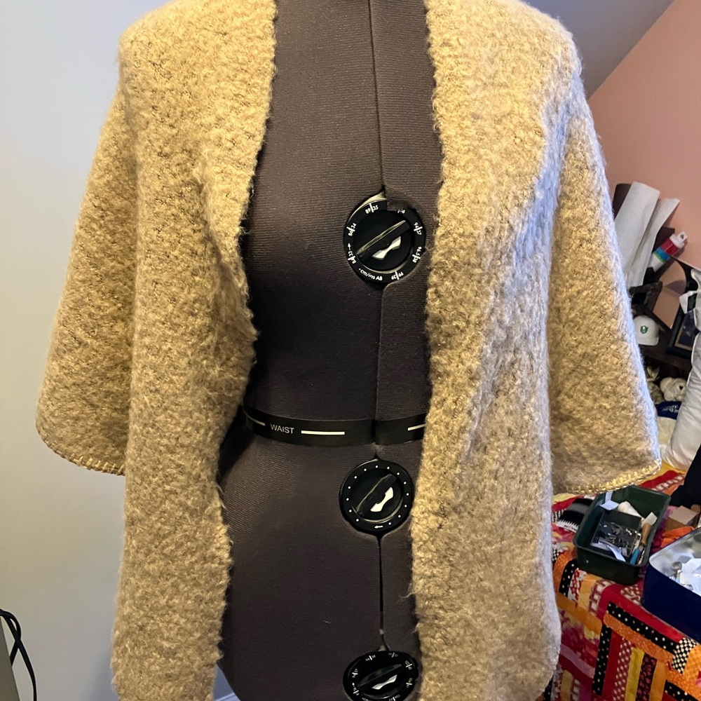 Cozy Tan Shawl